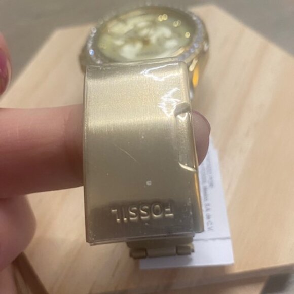 Fossil Riley 'Boyfriend' Gold tone Watch NWT ES - 3203 - Picture 8 of 12